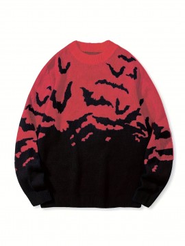 New Stylish Versatile Casual Men's Halloween Knit Pullover